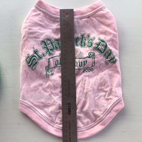 OLD NAVY ST. PADDY’S DAY DOG TEE & HAT *DOG OR CAT HALLOWEEN COSTUME *PINK - Picture 13 of 16